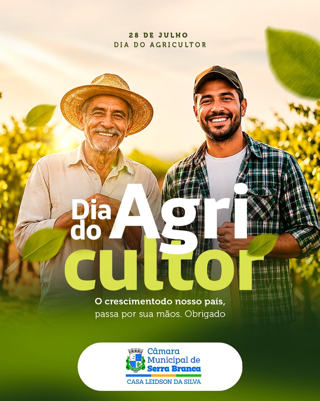 🌱 28 de Julho | Dia do Agricultor