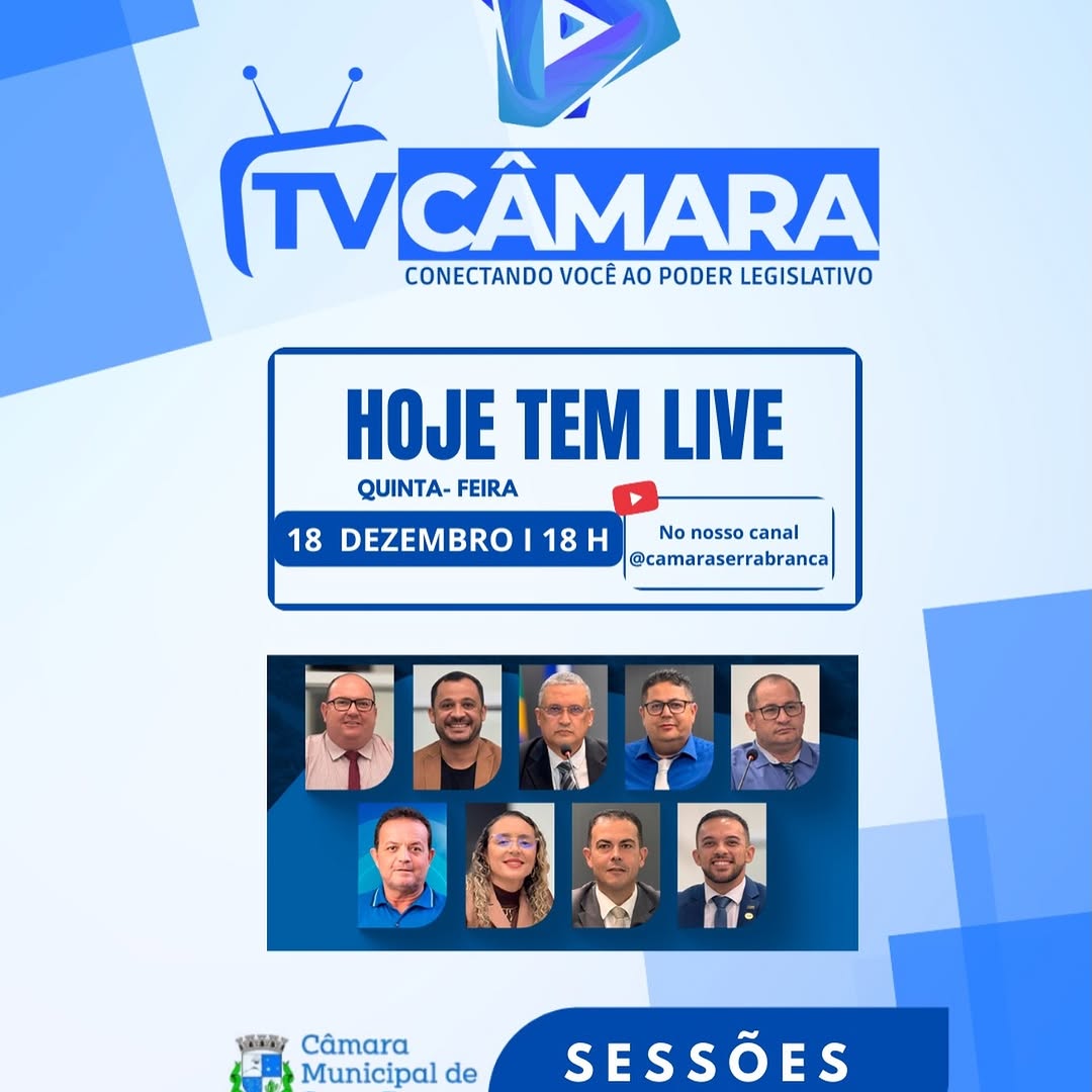Câmara de Serra Branca Transmite Sessões ao Vivo para Promover Transparência