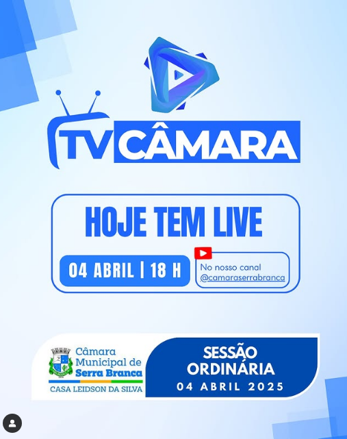 Hoje é dia de acompanhar de perto o trabalho legislativo!
