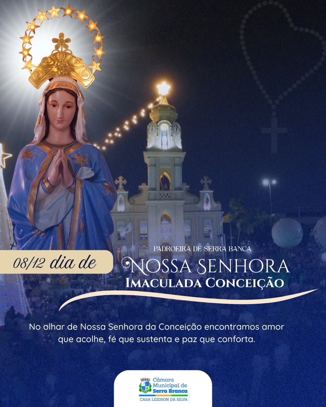 Neste 08 de dezembro, celebramos o dia de Nossa Senhora