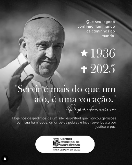 Nota de Pesar – Câmara Municipal de Serra Branca